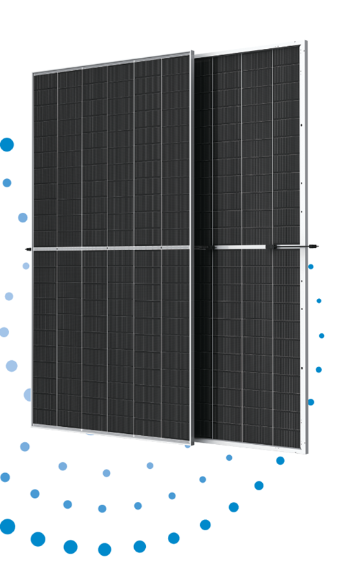پنل خورشیدی 710 وات مونو کریستال مدل بایفشیال N-Type TOPCON برند TRINA SOLAR