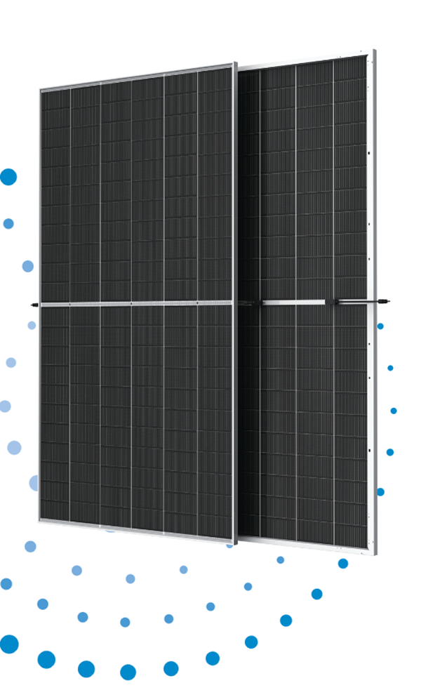 پنل خورشیدی 710 وات مونو کریستال مدل بایفشیال N-Type TOPCON برند TRINA SOLAR